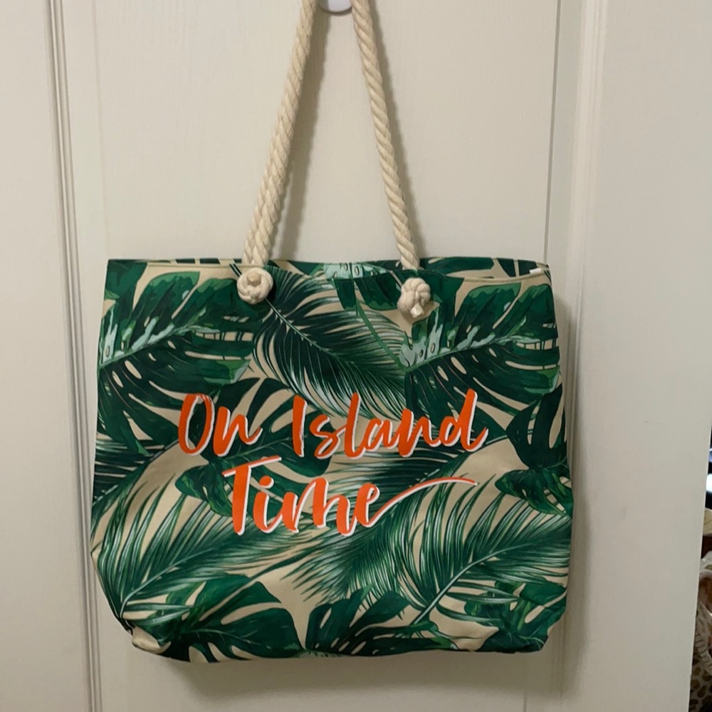Tropical beach/pool tote. Medium size.